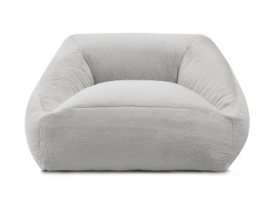 undefined, Hocker BOBOCHIC LILIBET 125x125x77cm stoff hellgrau, Hocker BOBOCHIC LILIBET 125x125x77cm stoff hellgrau