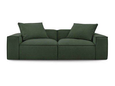 undefined, 3er Sofa BOBOCHIC BOHEME Stoff chiniert grün