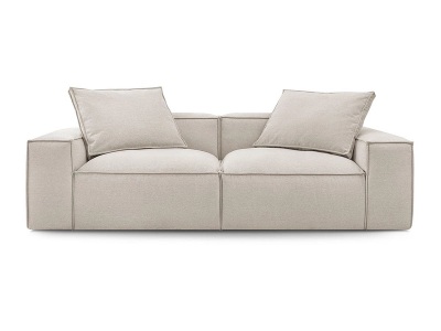 undefined, 3er Sofa BOBOCHIC BOHEME Stoff chiniert beige