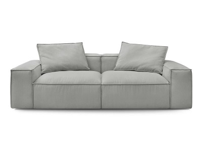 undefined, 3er Sofa BOBOCHIC BOHEME Cord-Stoff hellgrau, 3er Sofa BOBOCHIC BOHEME Cord-Stoff hellgrau
