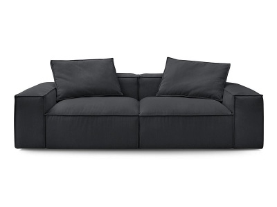 undefined, 3er Sofa BOBOCHIC BOHEME Cord-Stoff schwarz, 3er Sofa BOBOCHIC BOHEME Cord-Stoff schwarz
