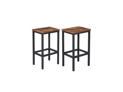 SONGMICS, Songmics - Wäschekorb handgeflochten, 110L Wäschesammler aus synthetischem Rattan, mit Deckel und Griffen, Wäschesortierer, faltbar, Wäschesack herausnehmbar, weiß LCB52WT, VASAGLE Barhocker »eckig, 2er Set, Metall, Holz«, Herkunftsland China, Holzart