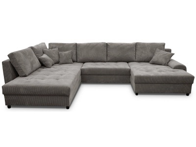 undefined, Ecksofa APIS Stoff grau