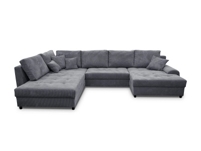 undefined, Ecksofa APIS Stoff grau anthrazit