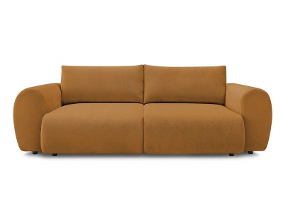 undefined, 3er Sofa BOBOCHIC LUCIEN Stoff gelb