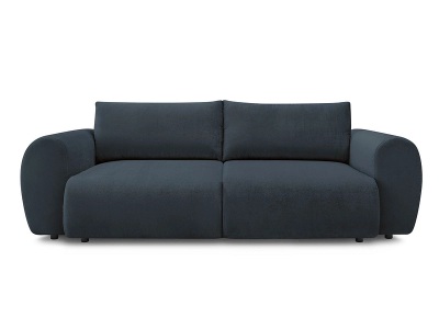 undefined, 3er Sofa BOBOCHIC LUCIEN Stoff dunkelblau