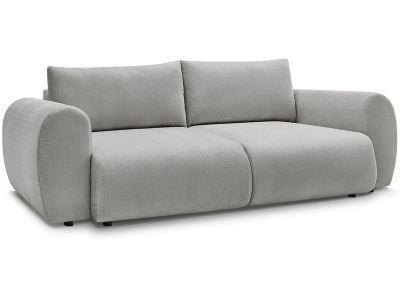 undefined, 3er Sofa BOBOCHIC LUCIEN Stoff hellgrau