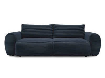 undefined, 3er Sofa BOBOCHIC LUCIEN Cord-Stoff dunkelblau, 3er Sofa BOBOCHIC LUCIEN Cord-Stoff dunkelblau