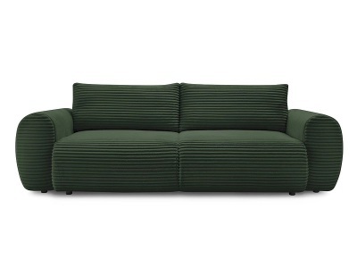 undefined, 3er Sofa BOBOCHIC LUCIEN Cord-Stoff grün