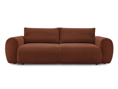 undefined, 3er Sofa BOBOCHIC LUCIEN Cord-Stoff orange