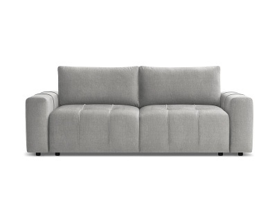 undefined, 3er Sofa BOBOCHIC ARSENE Samt hellgrau