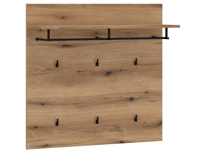 undefined, Garderobe DELAMAR eiche, Wohnwand DELAMAR 88.2x28x86.5cm eiche