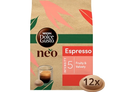 Nescafé, NESCAFÉ Dolce Gusto Neo Espresso - Kaffeekapseln, Nescafé Dolce Gusto Neo Espresso Kaffeepods 12 Stk.