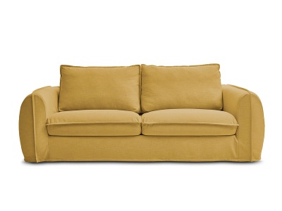 undefined, 3er Sofa BOBOCHIC ARCHIMEDE Stoff gelb
