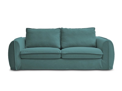 undefined, 3er Sofa BOBOCHIC ARCHIMEDE Stoff hellblau