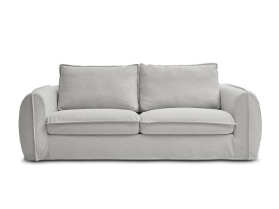 undefined, 3er Sofa BOBOCHIC ARCHIMEDE Stoff hellgrau