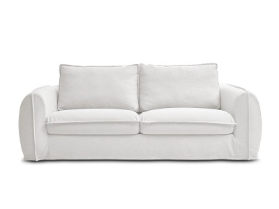 undefined, 3er Sofa BOBOCHIC ARCHIMEDE Stoff weiss