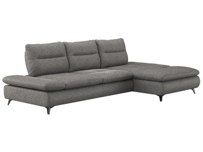 SWISS HOME STYLE, Ecksofa SWISS HOME STYLE ENTRY Stoff grau