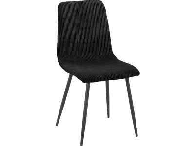 undefined, Stuhl BOBBY Samt schwarz, Stuhl BOBBY Samt schwarz
