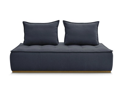 undefined, Modulare Sessel für Sofa BOBOCHIC ELISA Stoff mit Textur dunkelblau