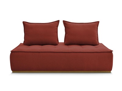 undefined, Modulare Sessel für Sofa BOBOCHIC ELISA Stoff mit Textur orange