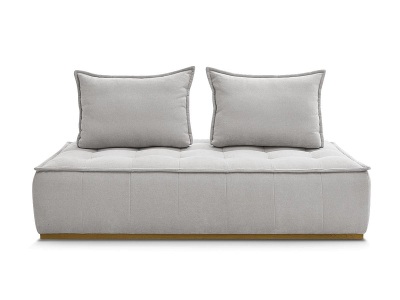 undefined, Modulare Sessel für Sofa BOBOCHIC ELISA Stoff mit Textur hellgrau