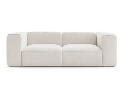 undefined, 2er Sofa BOBOCHIC ZEPHYR Stoff mit Textur weiss