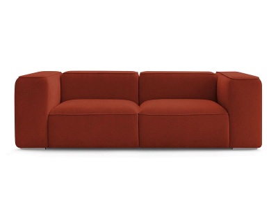 undefined, 2er Sofa BOBOCHIC ZEPHYR Stoff mit Textur orange