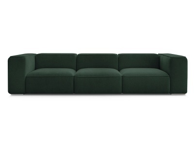 undefined, 3er Sofa BOBOCHIC ZEPHYR Stoff mit Textur grün, 3er Sofa BOBOCHIC ZEPHYR Stoff mit Textur grün