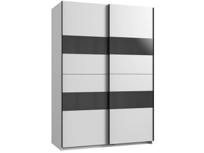 Wimex, Wimex Schwebetürenschrank »Altona«, Wimex Schwebetürenschrank »Altona«, mit Glaselementen und zusätzlichen Einlegeböden
