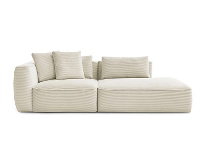 undefined, 3er Sofa BOBOCHIC LEOPOLD Cord-Stoff beige, 3er Sofa BOBOCHIC LEOPOLD Cord-Stoff beige