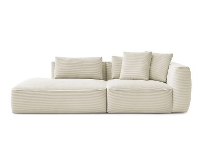 undefined, 3er Sofa BOBOCHIC LEOPOLD Cord-Stoff beige, 3er Sofa BOBOCHIC LEOPOLD Cord-Stoff beige