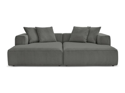 undefined, Sofa BOBOCHIC NINA Cord-Stoff dunkelgrau, Sofa BOBOCHIC NINA Cord-Stoff dunkelgrau