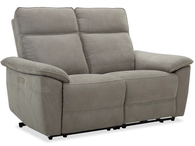 undefined, 2er Sofa PLYMOUTH Polyester weiss