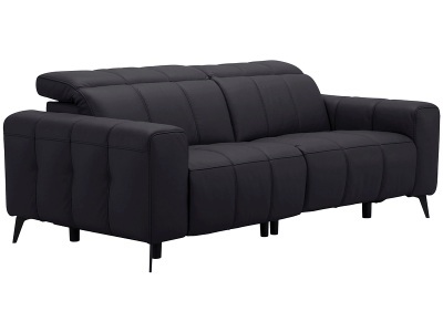 undefined, 2er Sofa TEMPU 100% Leder schwarz