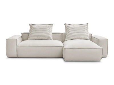 undefined, Ecksofa BOBOCHIC BOHEME Synthetisches Leder beige, Ecksofa BOBOCHIC BOHEME Synthetisches Leder beige