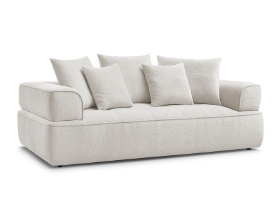 undefined, 3er Sofa BOBOCHIC WHESLEY Stoff beige, 3er Sofa BOBOCHIC WHESLEY Stoff beige