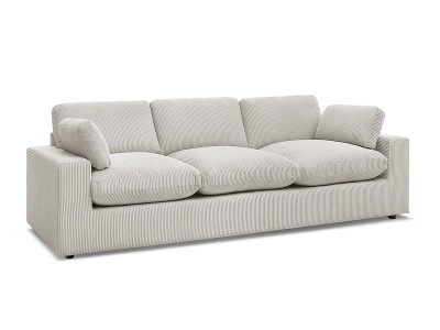 undefined, 3er Sofa BOBOCHIC BELAIR Cord-Stoff beige, 3er Sofa BOBOCHIC BELAIR Cord-Stoff beige