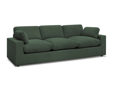 undefined, 3er Sofa BOBOCHIC BELAIR Cord-Stoff grün