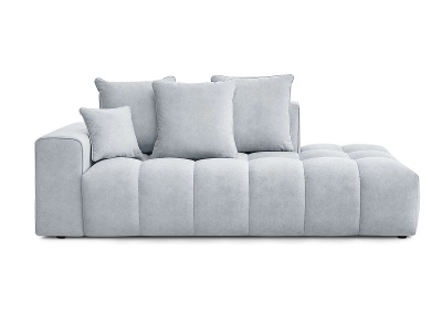 undefined, 3er Sofa BOBOCHIC MONT-BLANC Samt hellgrau