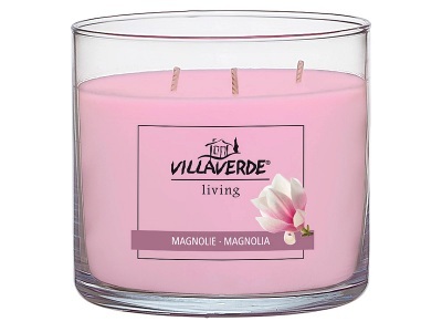 VILLAVERDE, Kerze mit 3 Dochten RITA 1 Stück magnolie, Kerze mit 3 Dochten RITA 1 Stück magnolie