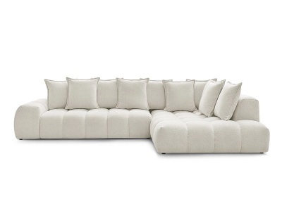 Bobochic, Ecksofa BOBOCHIC EVEREST weiss, Ecksofa BOBOCHIC EVEREST Stoff chiniert weiss
