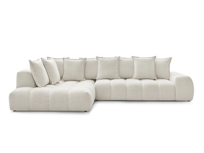 Bobochic, Ecksofa BOBOCHIC EVEREST weiss, Ecksofa BOBOCHIC EVEREST Stoff chiniert weiss