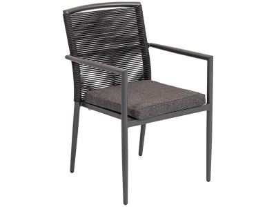undefined, Gartenstuhl ELOUAN Aluminium schwarz