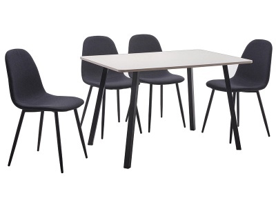 undefined, Set Tisch und 4 Stühle MEAL, Set Tisch und 4 Stühle MEAL