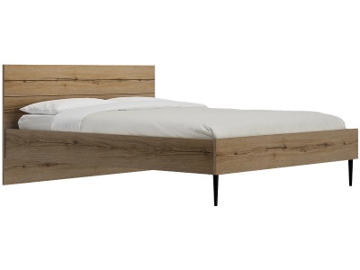 Bett LUCIAN 140x200cm melamin / eiche eiche