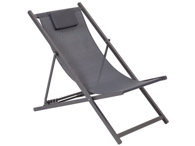 undefined, Liegestuhl TAN 61x102x80.5cm schwarz, Liegestuhl TAN 61x102x80.5cm schwarz