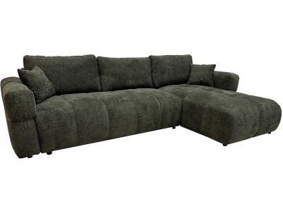 undefined, Ecksofa BUDVA Stoff khaki