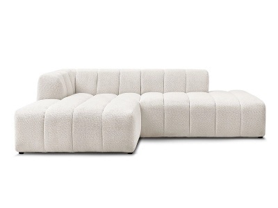 Bobochic, Ecksofa BOBOCHIC ANNECY Boucle-Stoff weiss, Ecksofa BOBOCHIC ANNECY Boucle-Stoff weiss