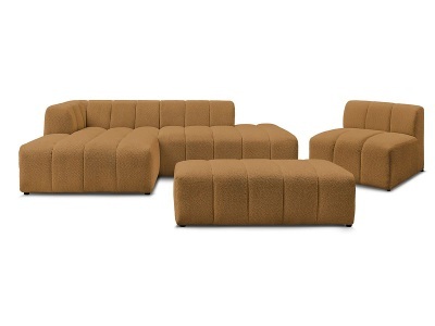 Bobochic, Sofa-Set BOBOCHIC ANNECY Boucle-Stoff gelb